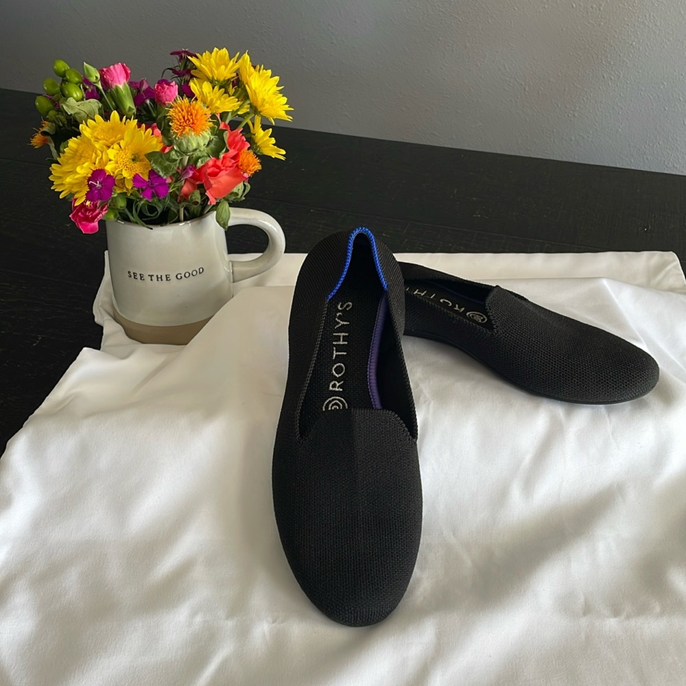 Rothy’s Women’s Flats Size 8 Black VGUC